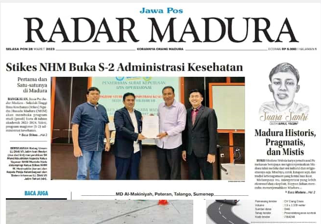 STIKes NHM Buka Program Studi  S-2 Administrasi Kesehatan
